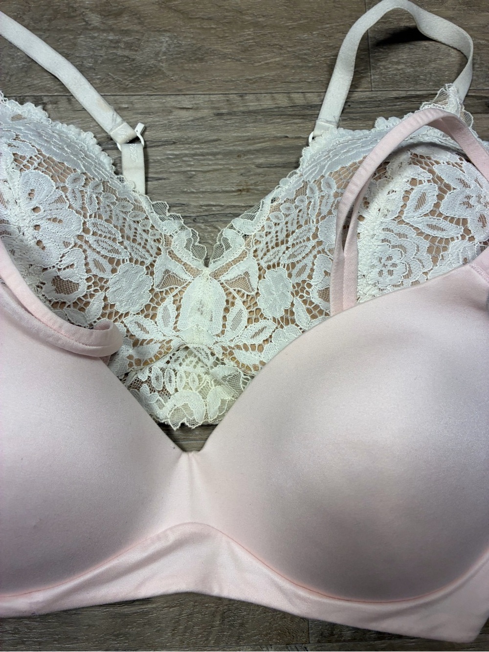 Aerie 2 Wirefree Bras Real Happy Lace Wireless Sunnie Wireless - Picture 3 of 11